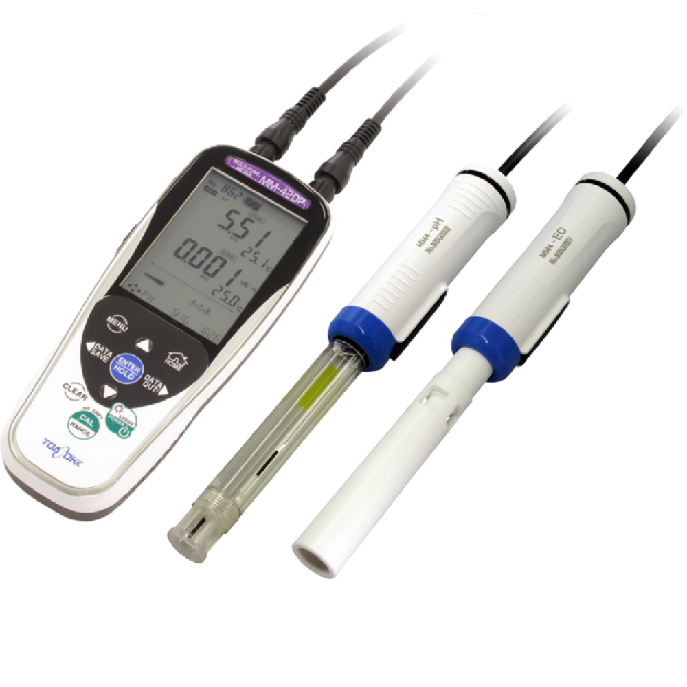 MM-42DP, MM4-PH(1m), MM4-EC(1m), 2채널 측정기, 휴대용 수질측정기, TOADKK, 포터블 수질측정기, 1개 1,770,000원