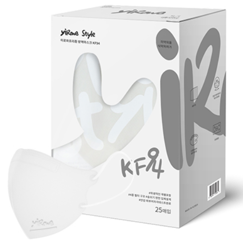 이로와 프리즘 KF94 새부리형 마스크 대형 화이트, 흰색, 2개, 25매입 29,200원