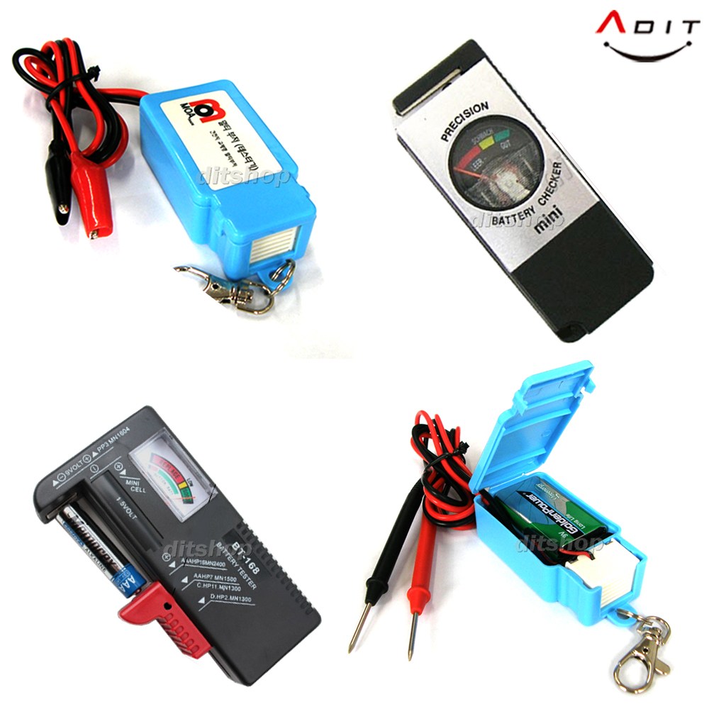ADIT  건전지 테스터기 배터리 잔량 측정기 부저 삑삑이 단선 테스트 테스터기 백부저 1,000원