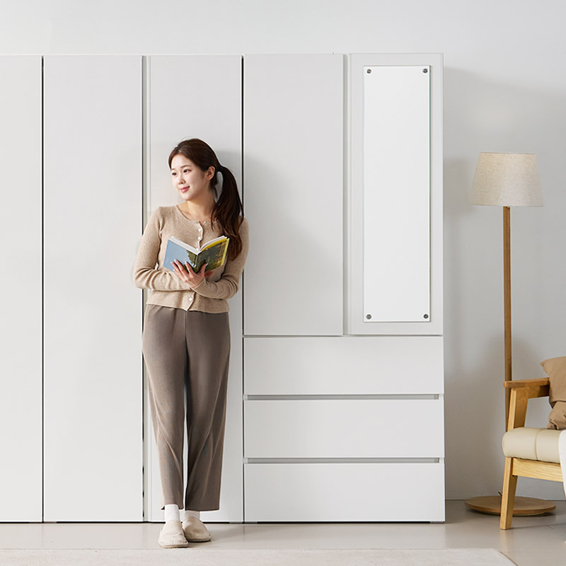 e스마트 라일 LPM 학생 작은방 간이옷장 싱글 원룸 옷장 800 98,000원