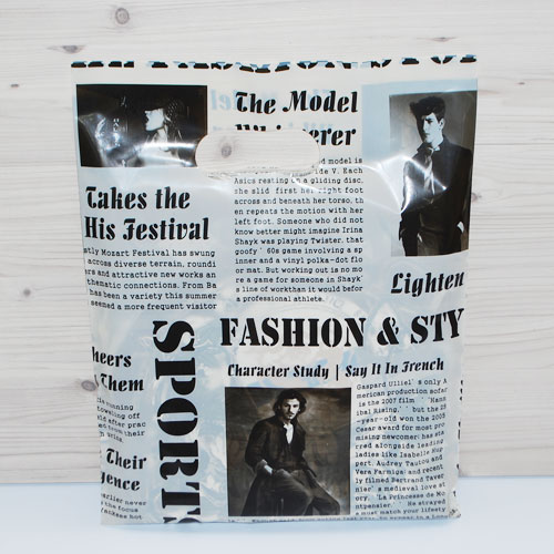 [비닐쇼핑백] 링쇼핑백 잡지스타일, 50매입 7,500원