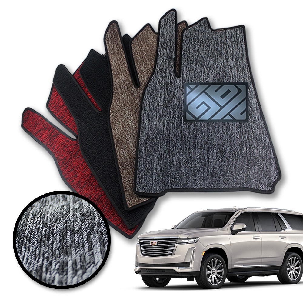 RV MOTORS 뉴코일 슬림 실리콘발판 카매트 에스컬레이드 1열2열 세트, 블랙, 963 에스컬레이드 2세대 119,000원