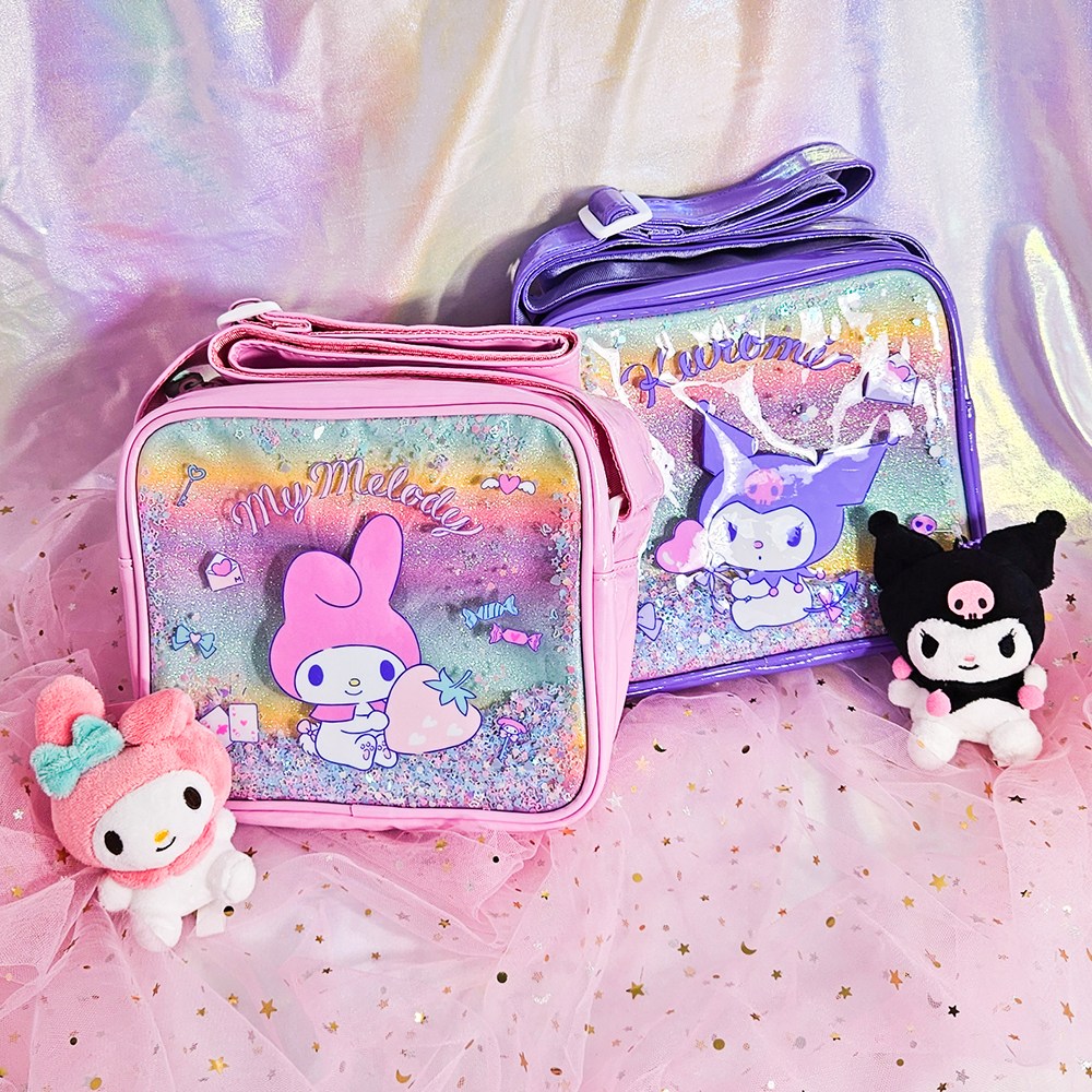 산리오 캐릭터 시나모롤 쿠로미 어깨끈 런치백 크로스백 2종 선택 16,100원