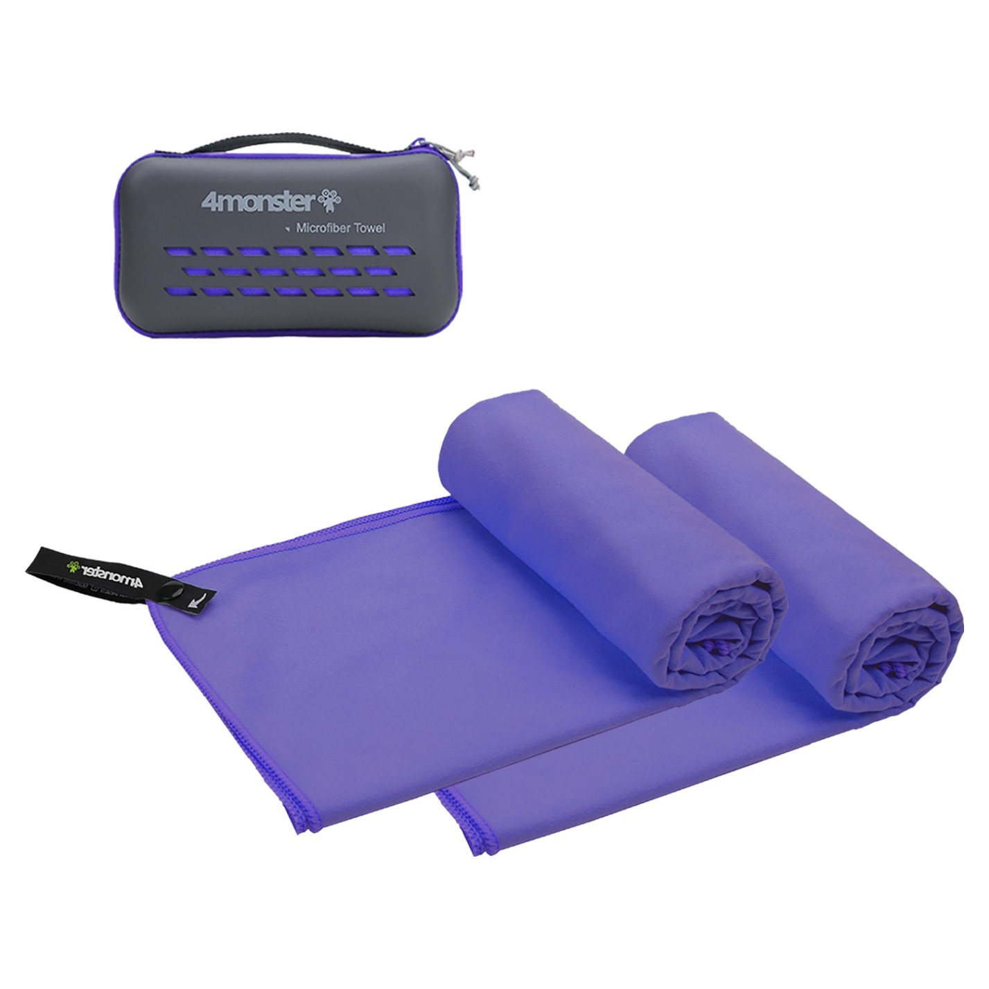 4몬스터 극세사 마이크로화이바타월 스몰 2p + EVA 케이스 세트 30,400원