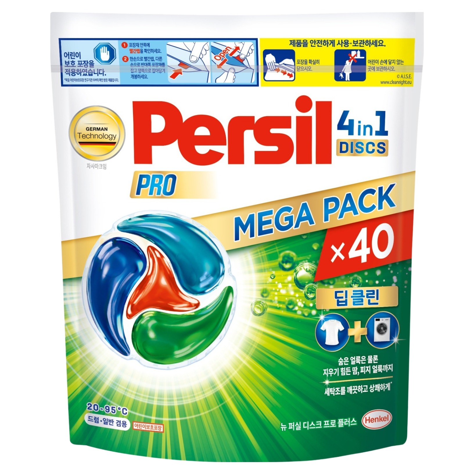 퍼실 뉴 디스크 프로 플러스 캡슐세제, 40개입, 1개 16,460원