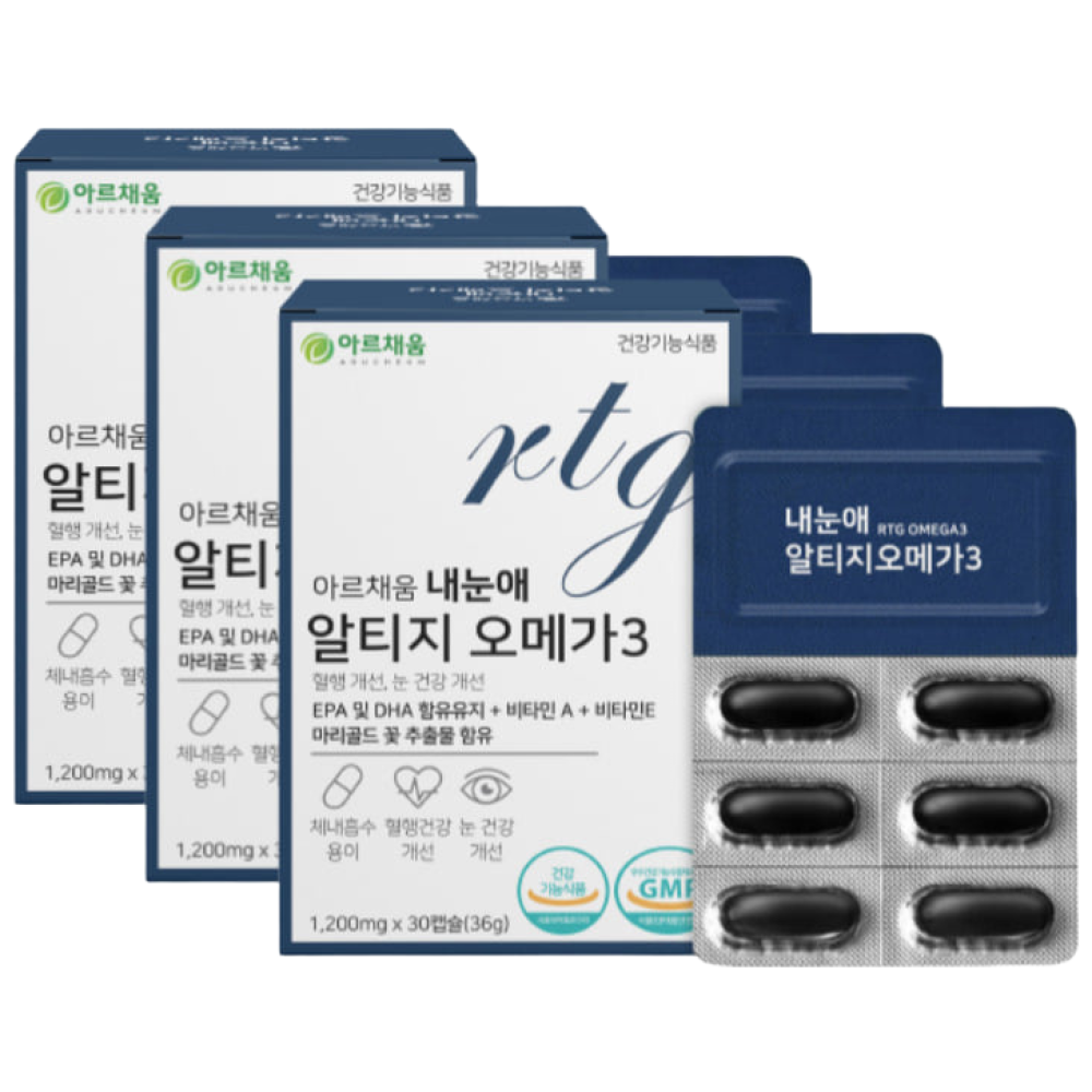 할머니 혈행 건강 항산화 작용 도움 RTG 오메가3 식약처인증 세포보호 건조한 눈 개선 할아버지 시니어 결명자 추출 분말 비타민A 비타민E 남자 여자 남성 여성 홈쇼핑 74,900원