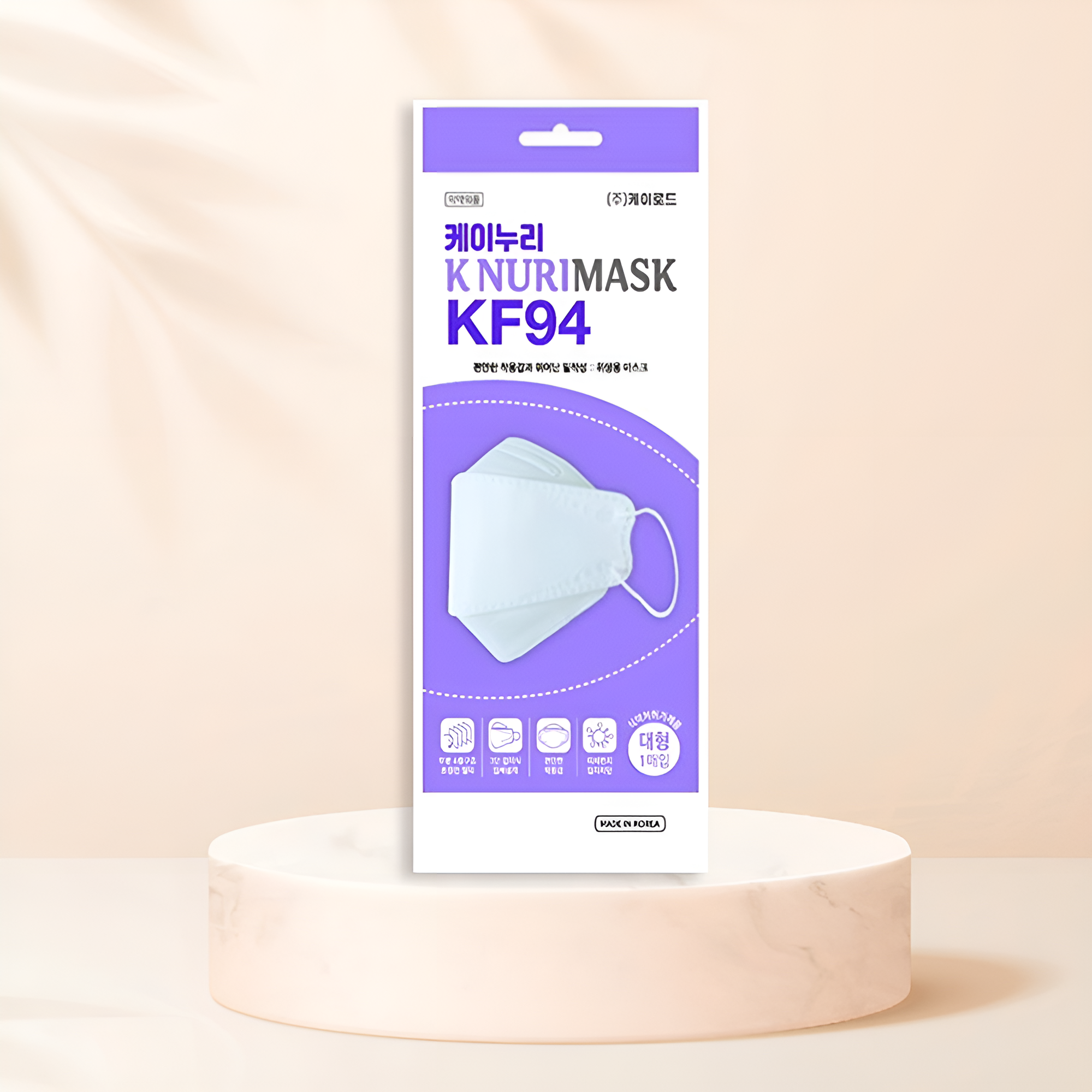 케이누리 KF94 개별포장 마스크 본사직접생산판매 귀안아픈 숨쉬기편한 마스크 대형, 1개입, 100개, 흰색 28,900원