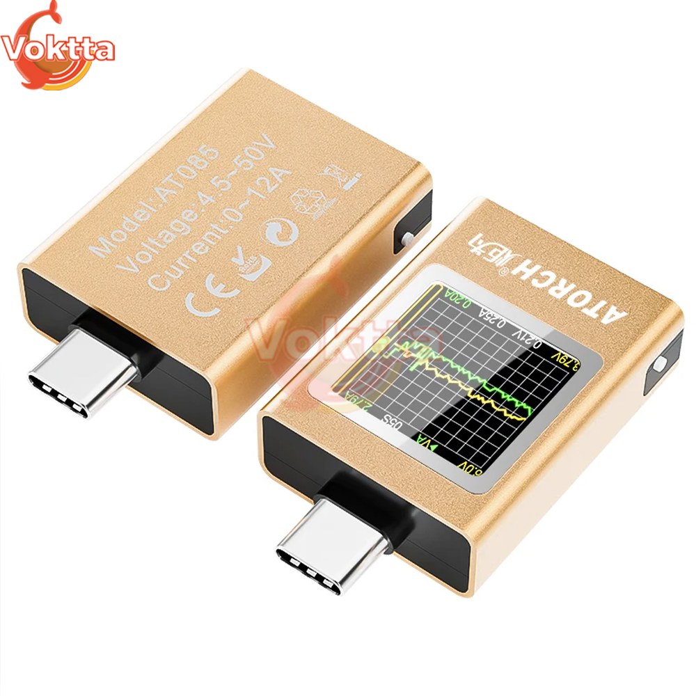 차량 50V 전류계 C타입 TFT 디지털 4 센서 USB 전류 DC 계량기 G 디스플레이 전압 전원 충전기 12A 테스터 26,800원