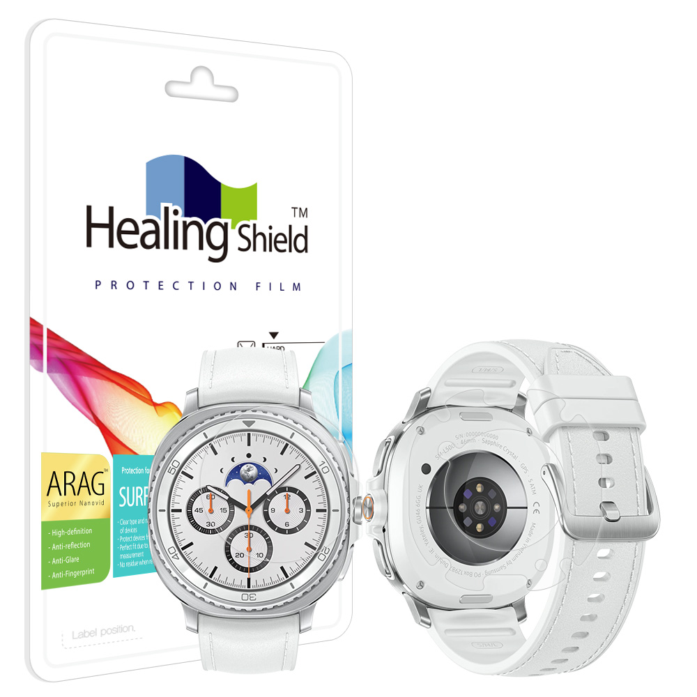 힐링쉴드 갤럭시워치8 클래식 46mm ARAG 고화질 저반사 액정보호필름 2매 무광후면필름 2매 13,320원