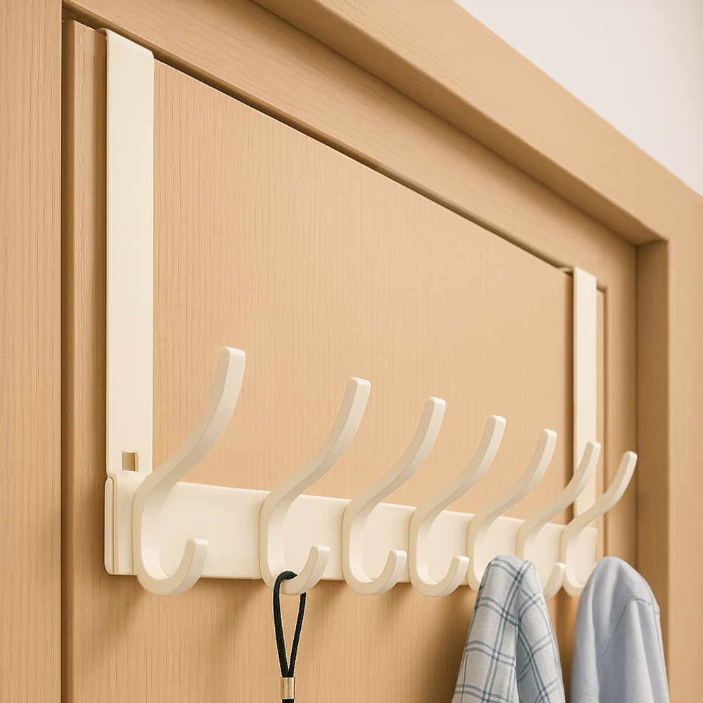 레토 방문 도어행거 모자걸이 후크 7구 옷걸이 LFI-DH01, 화이트, 1개 8,800원