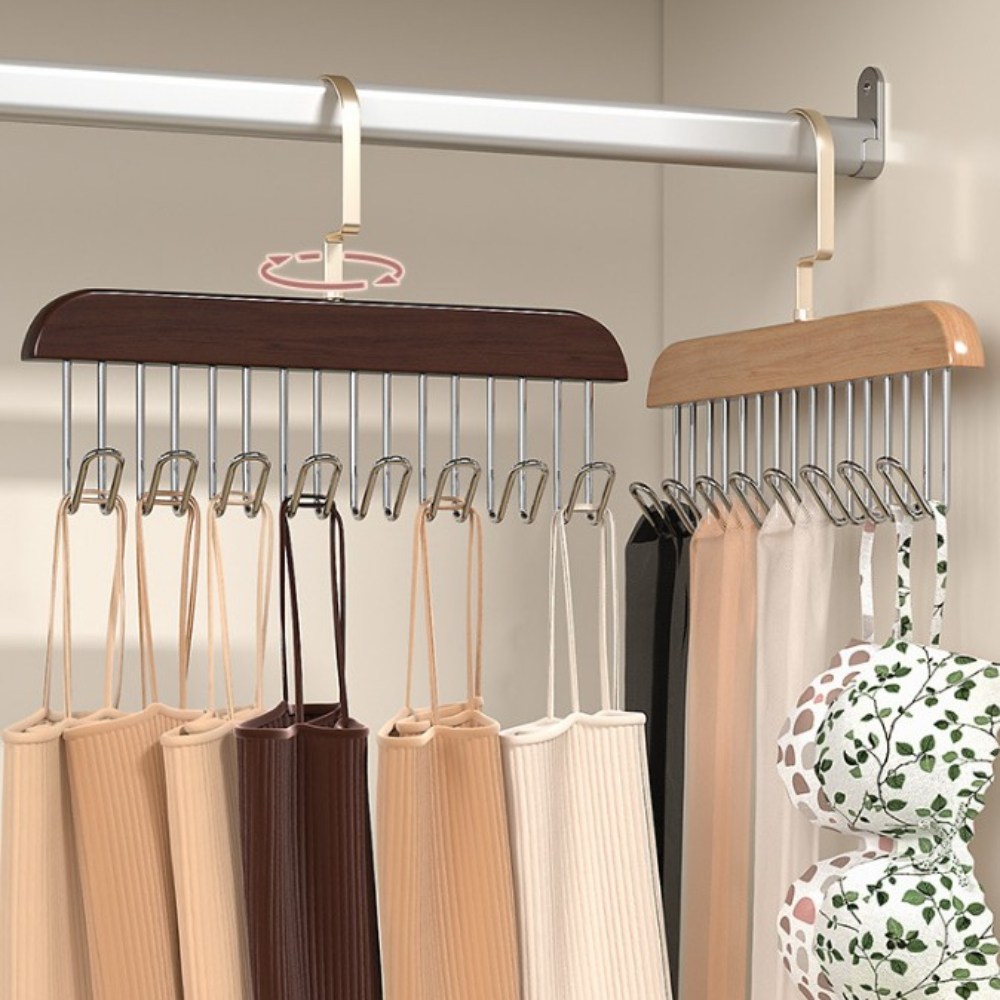 공감나드리 1+1 나무 옷걸이 넥타이 벨트 속옷 걸이 논슬립 회전용 9,920원