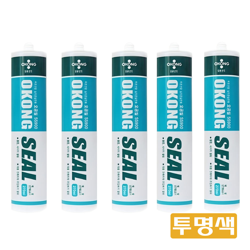 오공 무초산 실리콘 SS900 투명색 12,840원