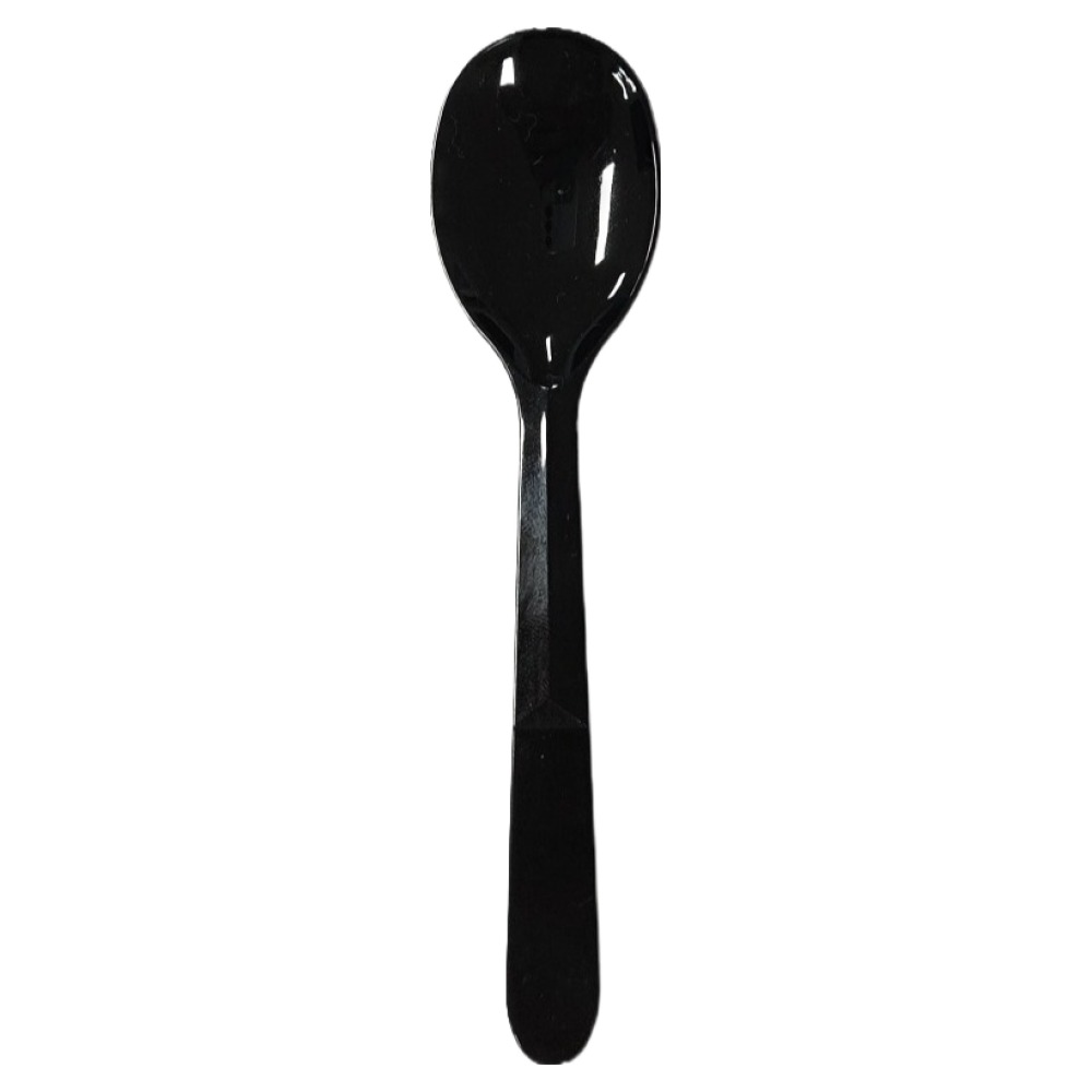 생활을그리다 디저트 아이스크림 스푼 시크한 블랙 대 12cm, 100개, 1개입 5,450원