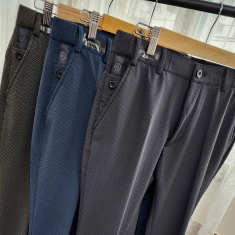 [SHG] 신사 골프 중년 팬츠 겨울 남자기모바지 히든밴딩 166,000원