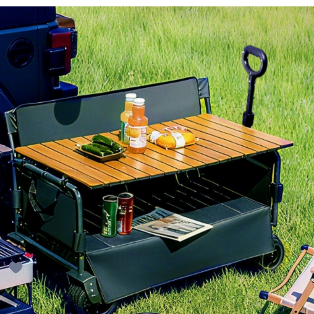 모이컴 접이식 캠핑 폴딩 카트 특대형 확장 웨건 벤치형 155,000원