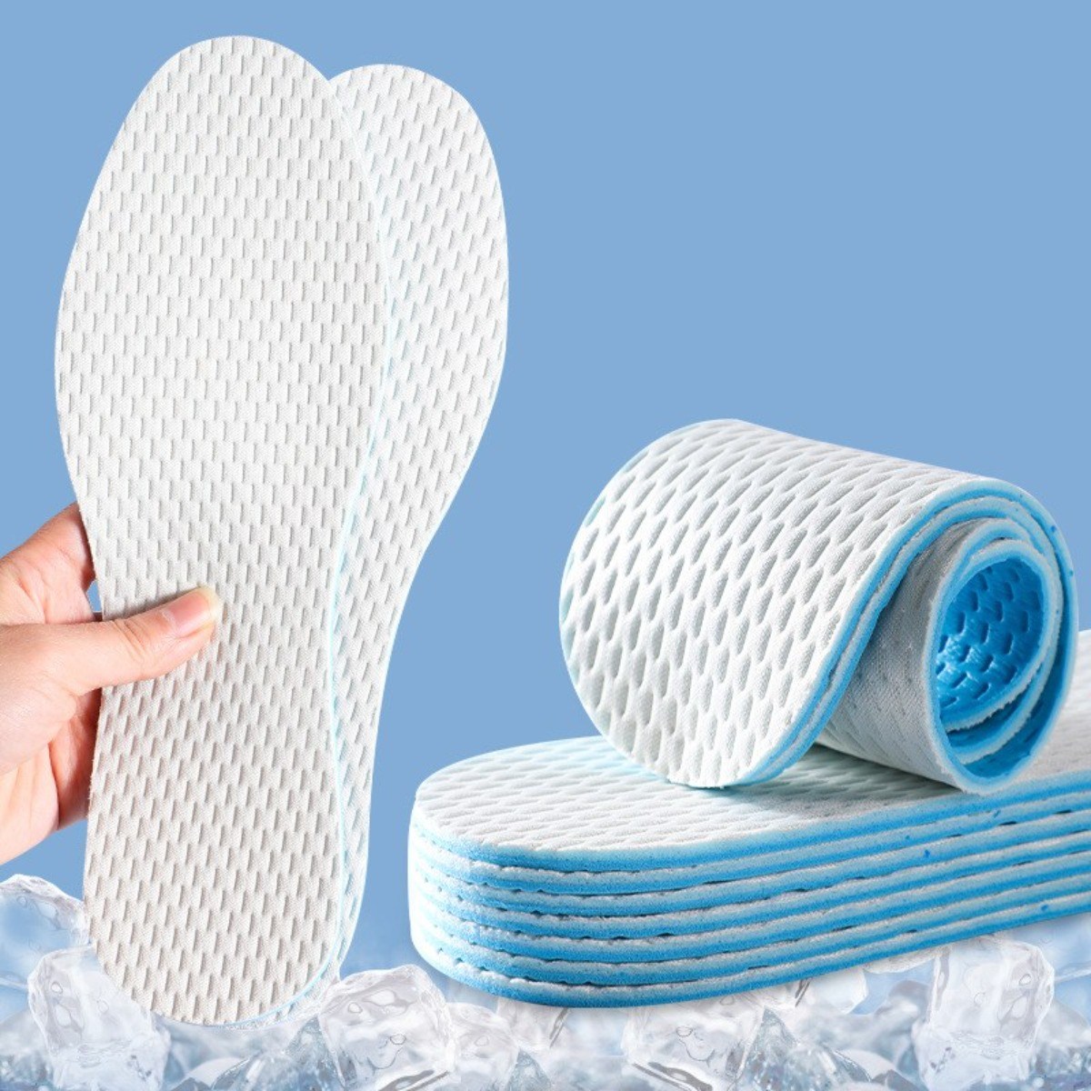 바른발연구소 시원한 아이스 라텍스 깔창 1+1 9,900원