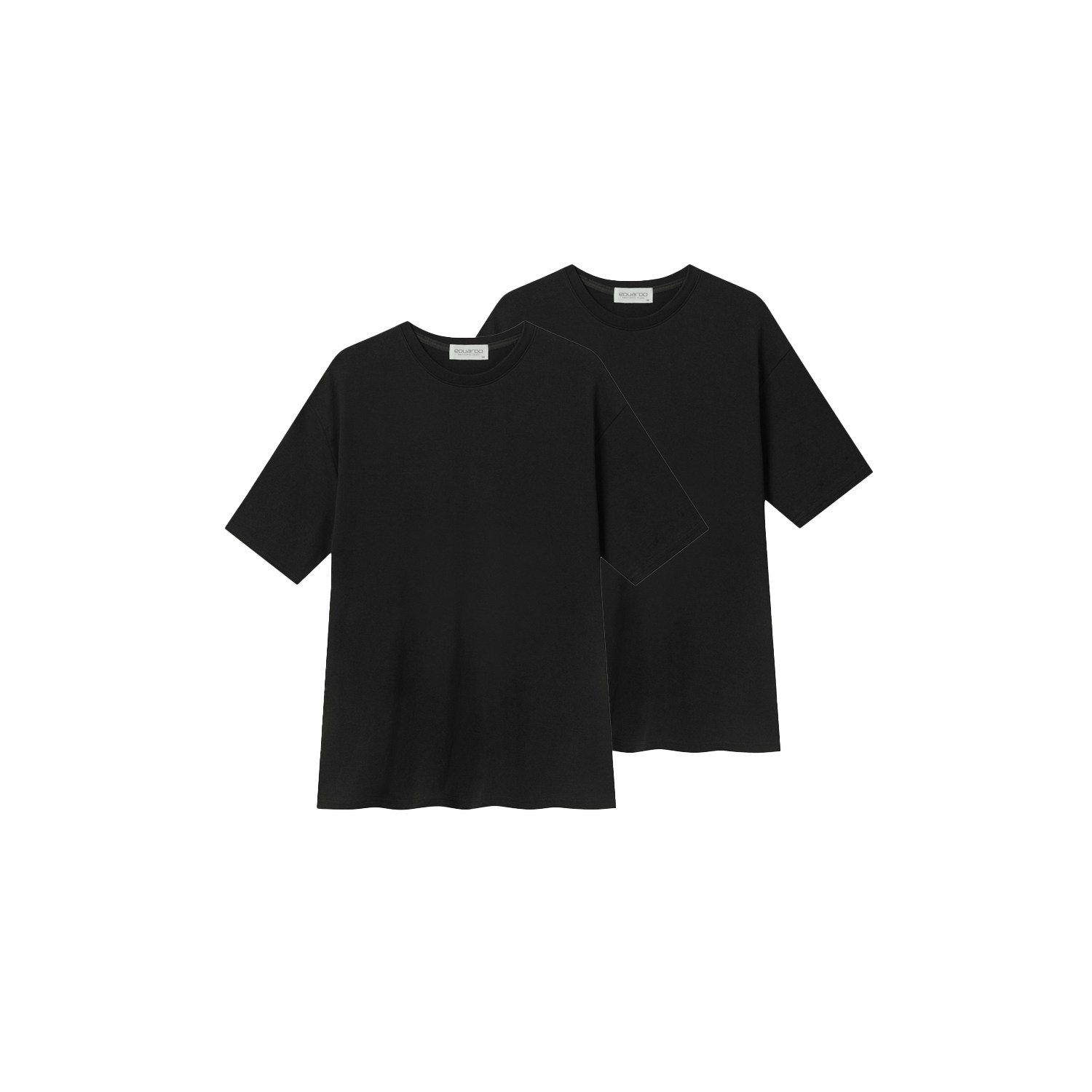 [Men][에두아르도][2팩 세트]릴렉스 세미오버핏 반팔 티셔츠 이지세트 44,800원