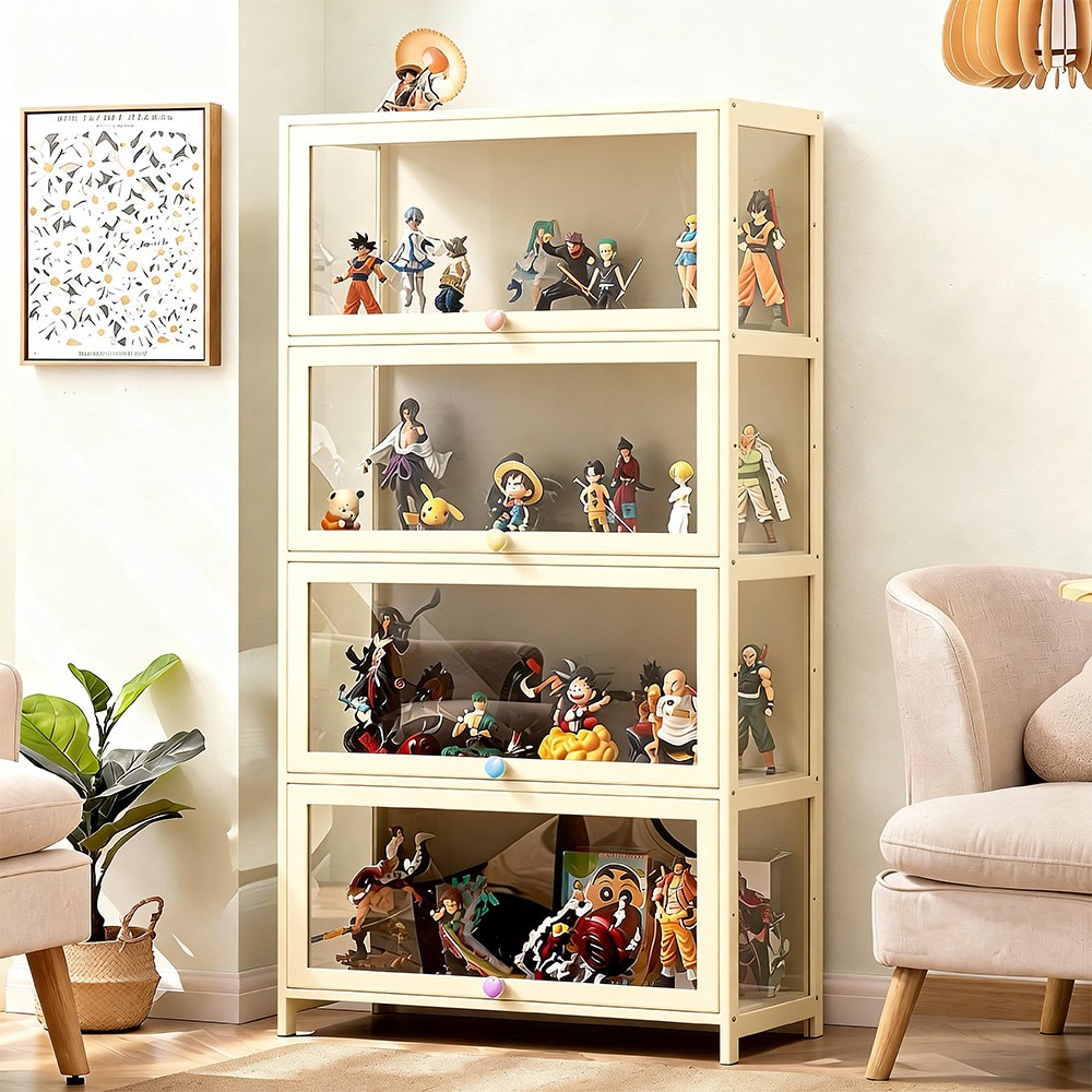 홈컴 장식장 아크릴 피규어 진열장 다용도 수납 4단 100,500원