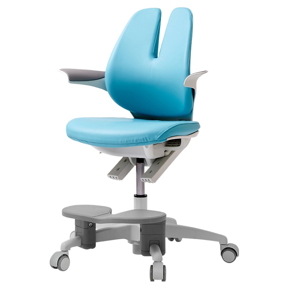 듀오백 래빗 RA-070LHSF 어린이 발받침+스탑캐스터 의자 방문설치, 마린 블루 219,000원