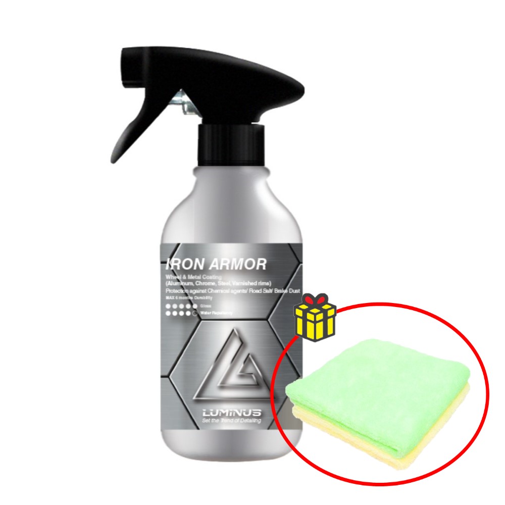 루미너스 아이언아머 휠 메탈 알루미늄 알로이 금속코팅제 금속보호제 300ml+타월 29,500원