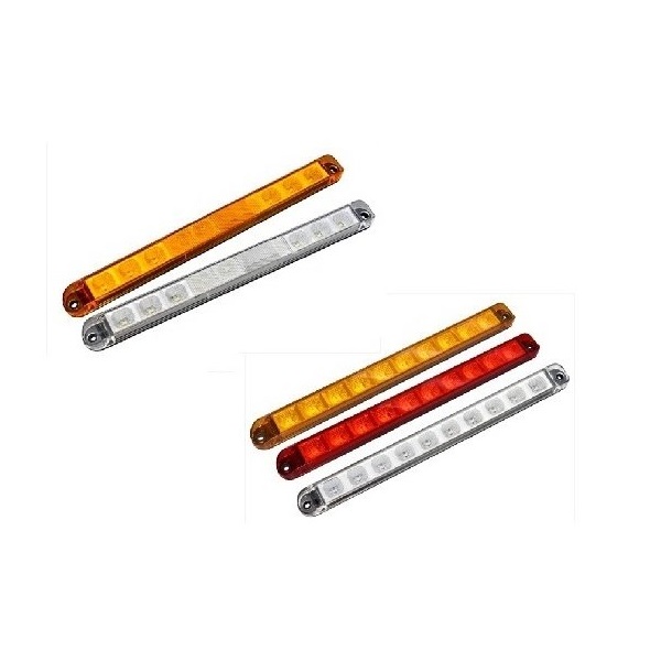 대성부품/LED 사이드등/12V/24V/사각/특장차/화물차/옆면등/차폭등/끝단표시등/반사기/반사판/윙바디/탑차/램프/사이드 램프/측면등/인증/검사/고휘도/10구/10발/SL-46/ 28,000원