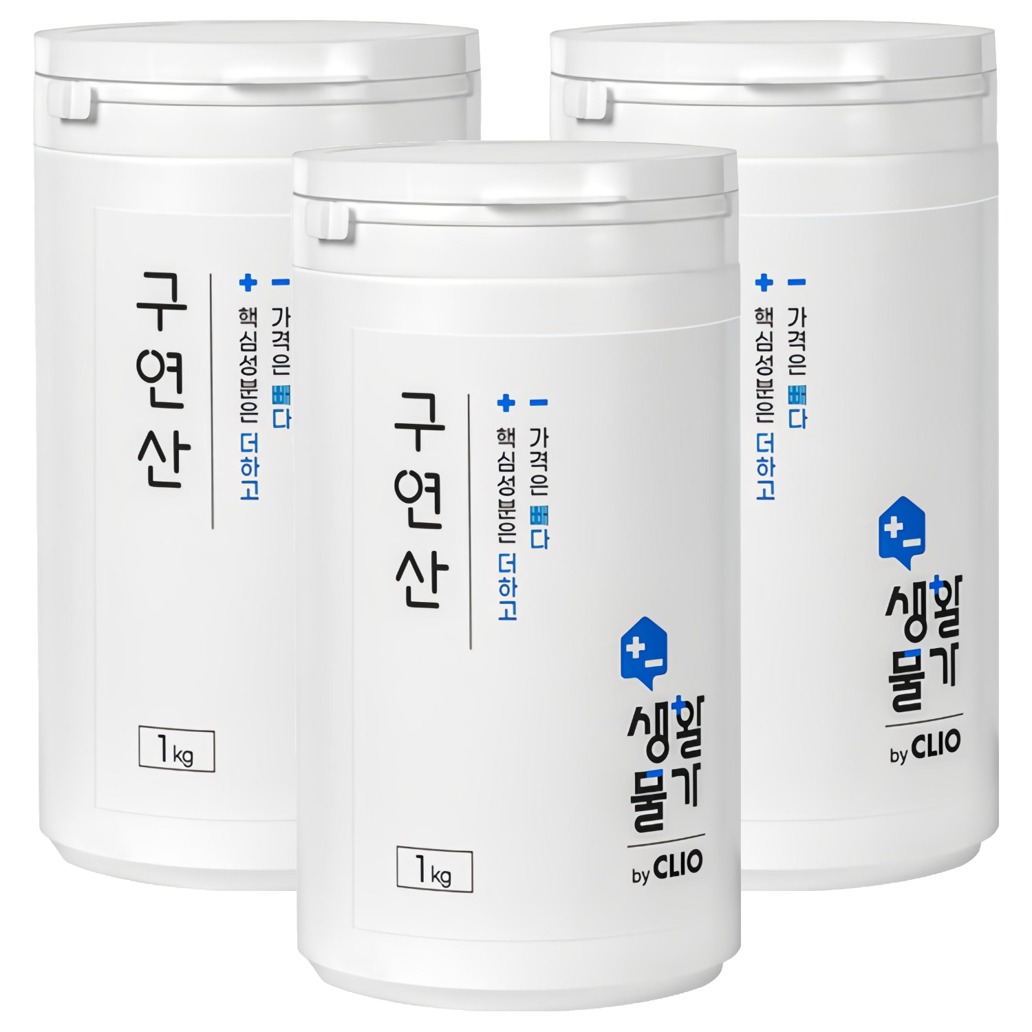 크리오 생활물가 구연산 다목적 세정, 1kg, 3개 16,230원