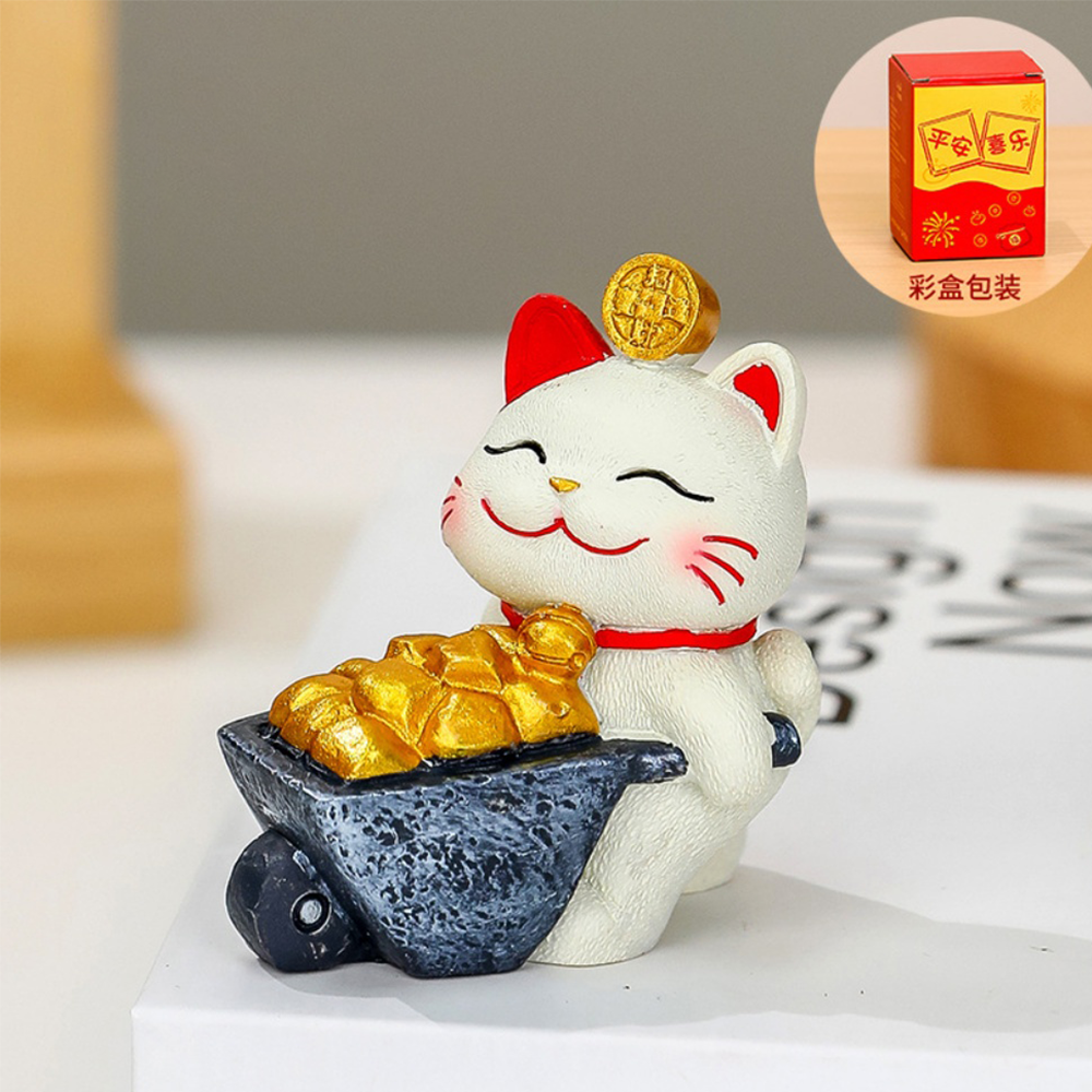 머니드림 돈들어오는 마네키네코 재물 인테리어소품 황금 돈나무 복고양이 장식 개업 집들이 명절선물 12,500원