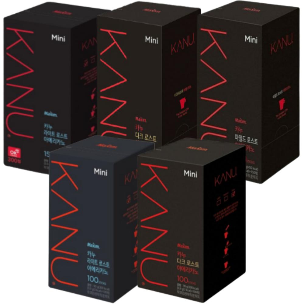 동서맥심카누 미니 라이트/마일드/다크/스위트 아메리카노 로스트100T 150T 71,180원