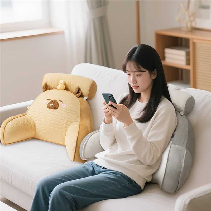 Felorita 바디필로우 다기능 허리 쿠션 쇼파 등쿠션 대형쿠션, 브라운 28,990원