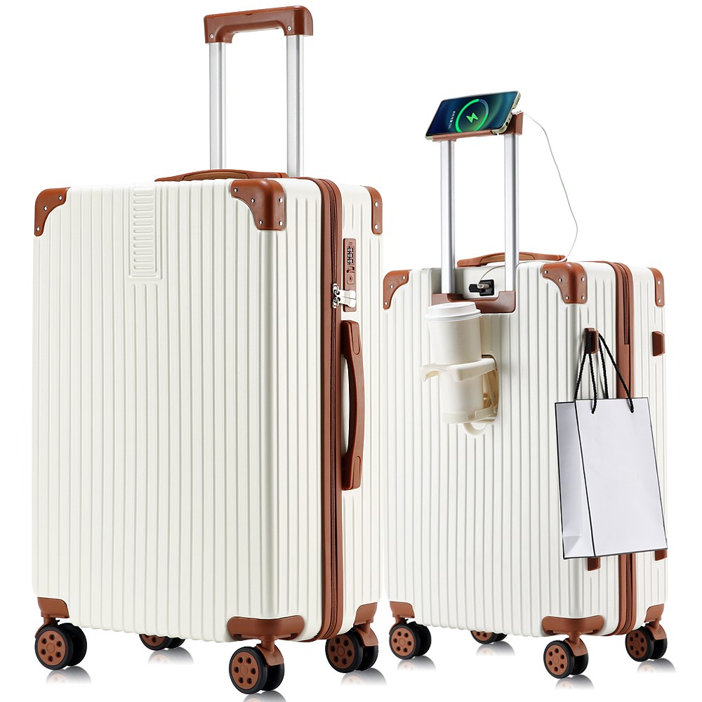 3년AS 초경량 기내용 캐리어 20인치 24인치 28인치 360도 조용한 바퀴 USB충전 다기능 대용량 여행용가방 39,800원