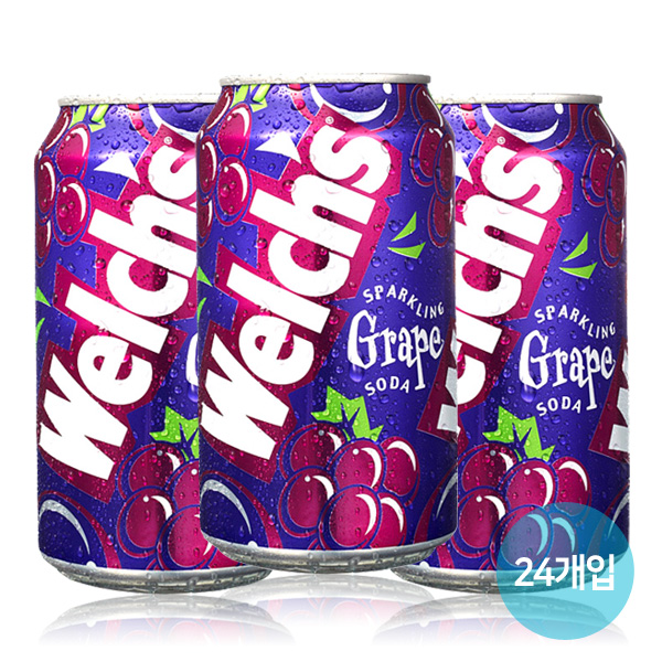 웰치 소다 포도 뚱캔 355ml x 24개입 무료배송 웰치스 19,400원