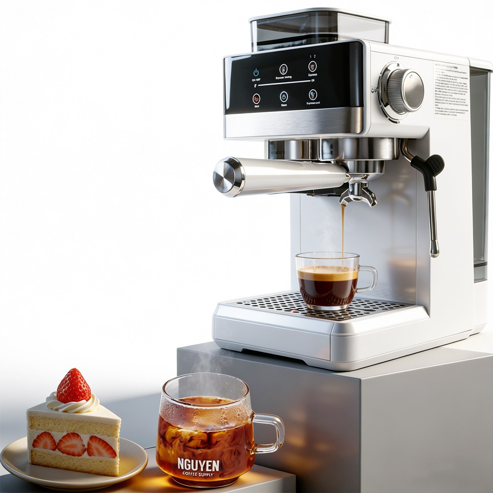 커피머신 기 가정용  전자동 에스프레소 커피 그라인더 3 IN1 우유 거품기 271,000원