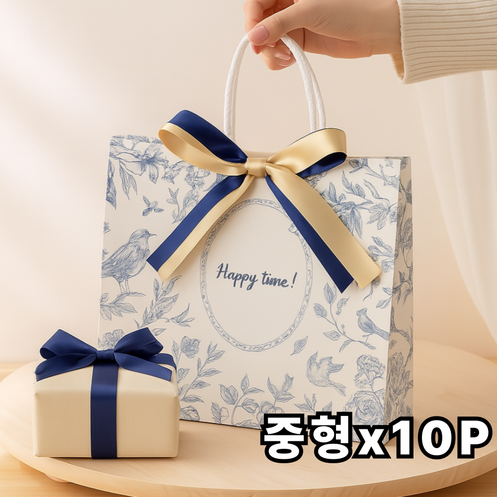 살림하루 정성가득 고급감성 리본 쇼핑백 13,800원