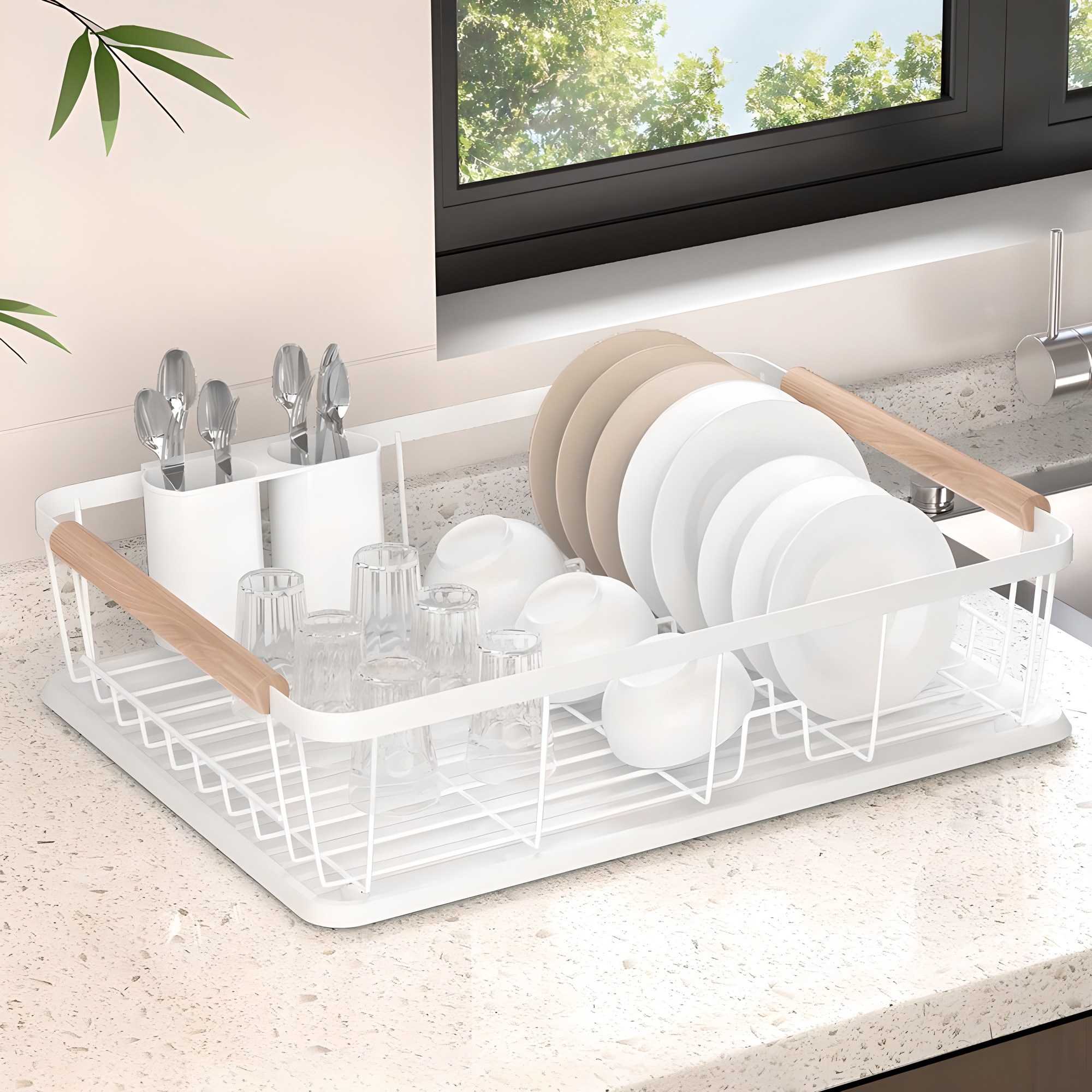 키에 모던 우드 핸들 식기건조대 14,500원