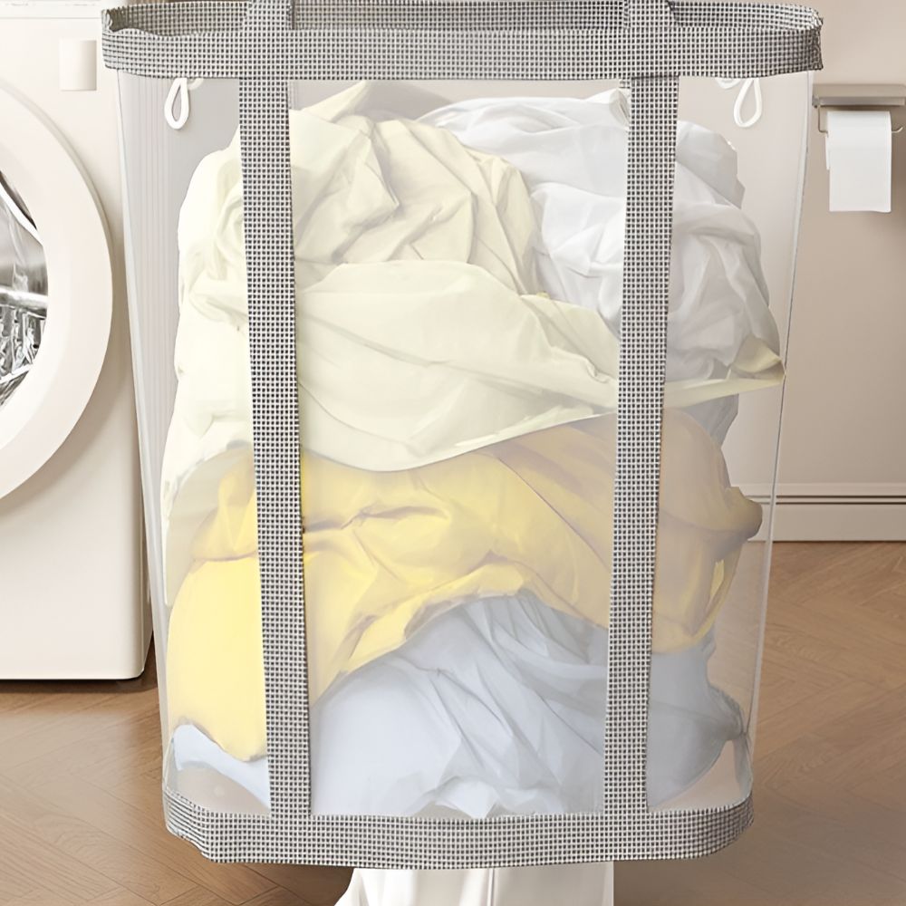 다성 접이식 대용량 빨래 세탁 바구니, 그레이 11,900원