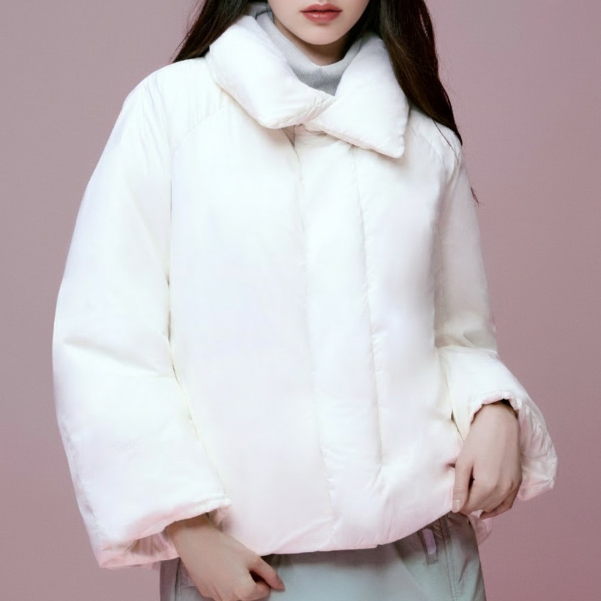 [국내매장판] 아이더 여성 라벨르 캐시미어 숏 코트 다운 자켓 겨울 DWW25560 477,700원