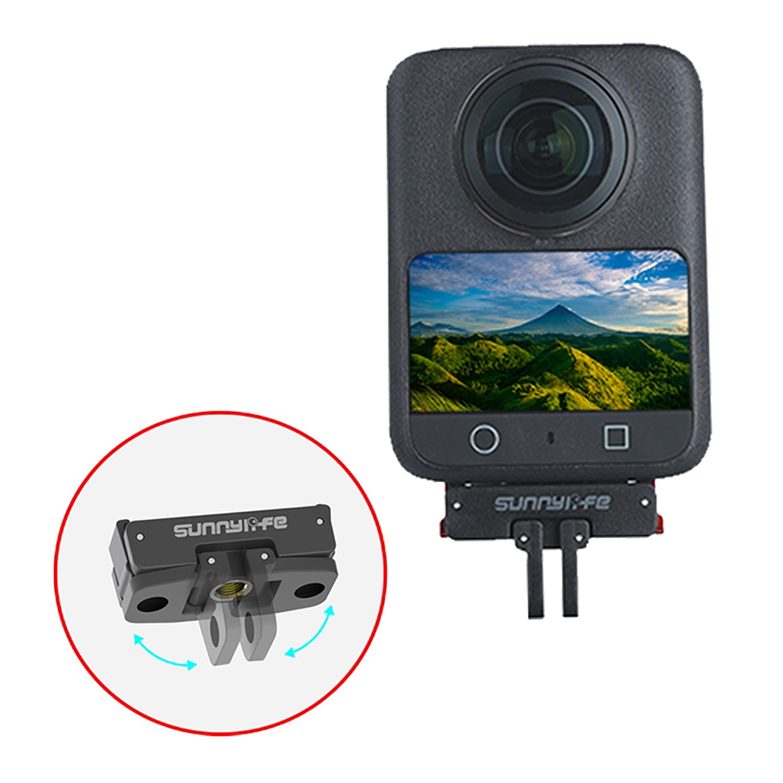 써니라이프 액션캠 폴더블 마그네틱 퀵릴리즈 어댑터 마운트 오즈모 액션 5 프로/4/3 액션카메라 악세사리 15,300원