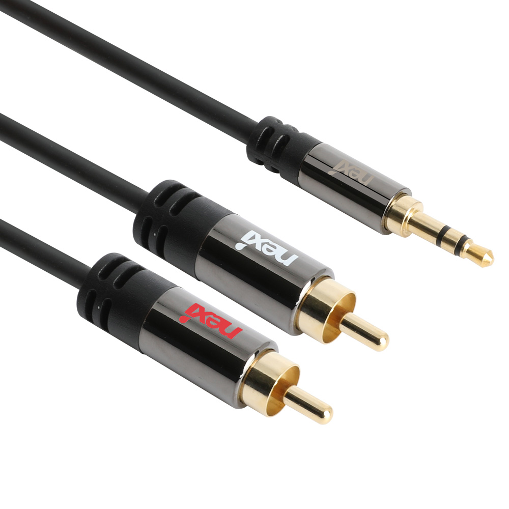 넥시 3.5mm 스테레오 2RCA 케이블 1.5M NX944, NX-1S2R-015, 1개 10,650원
