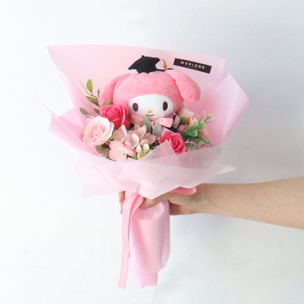 모리앤 조화 산리오 학사모 고리인형 꽃다발, 마이멜로디, 1개 24,800원