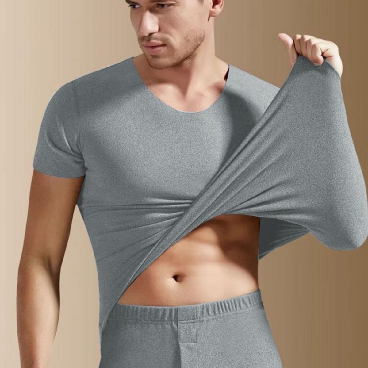 스포코지 겨울 남자 기모 히트텍 반팔 티 내의 런닝 티 셔츠 보온 심리스 내복 11,210원