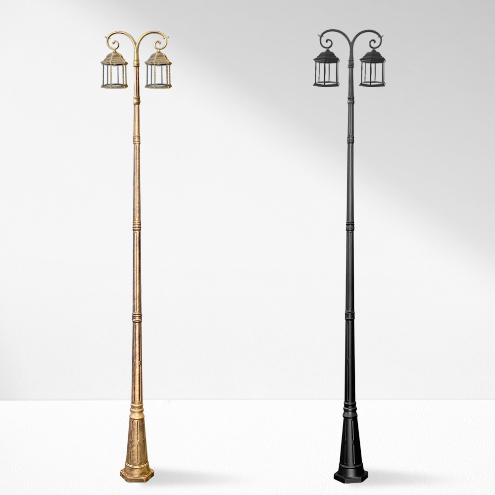 나눔조명 엔틱 전기 가로등 야외 조명 조명등 LED 잔디등 2등 양가지, 현재가 325,600원