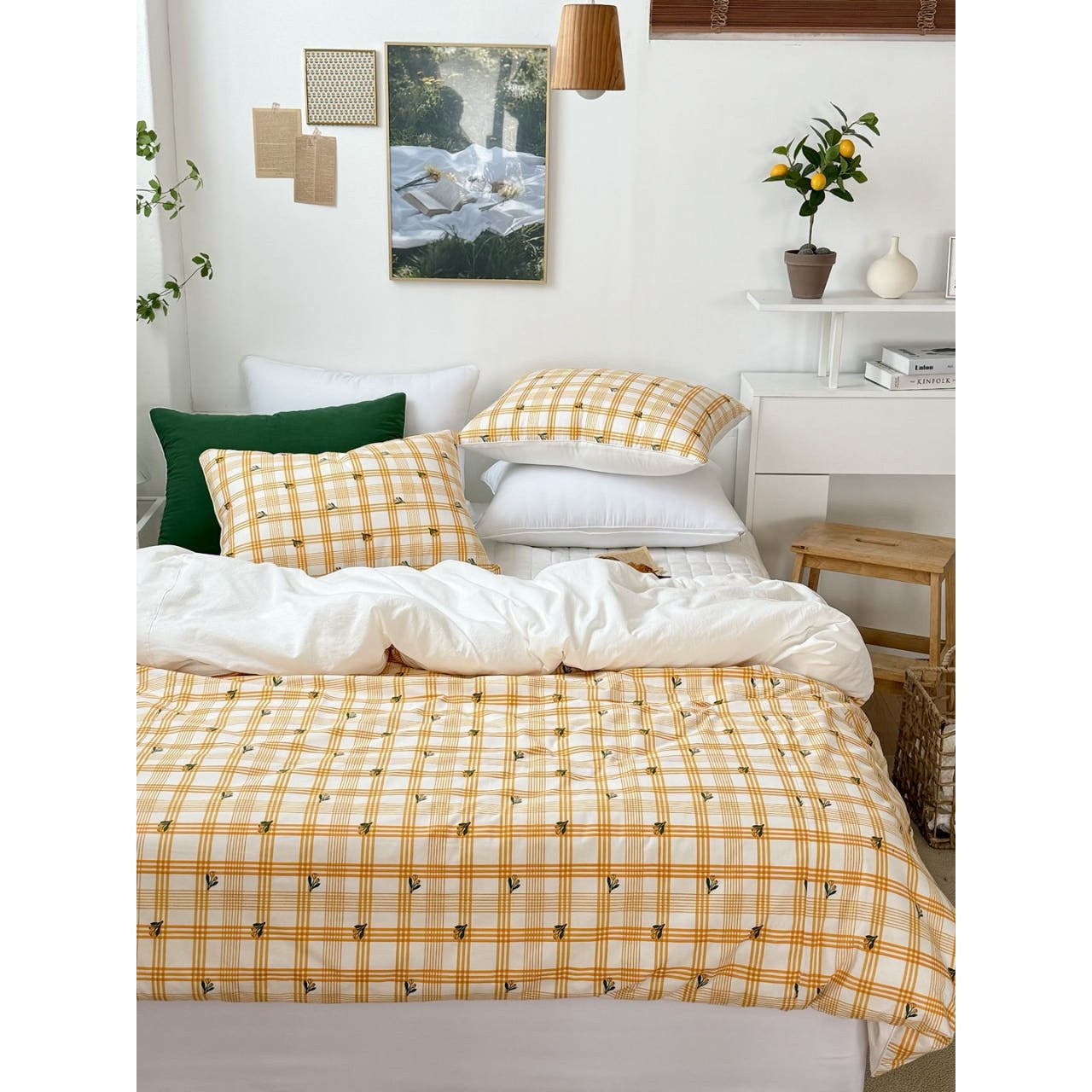 루디아홈베딩 망고튤립 순면 30수광목 이불커버 세트 159,800원