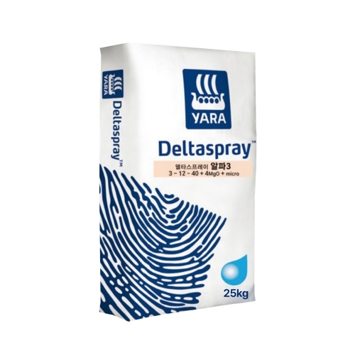 야라 델타스프레이 알파 3 25kg - 비대결실용 3-12-40+4(MgO)+미량요소, 25kg, 1개 172,900원