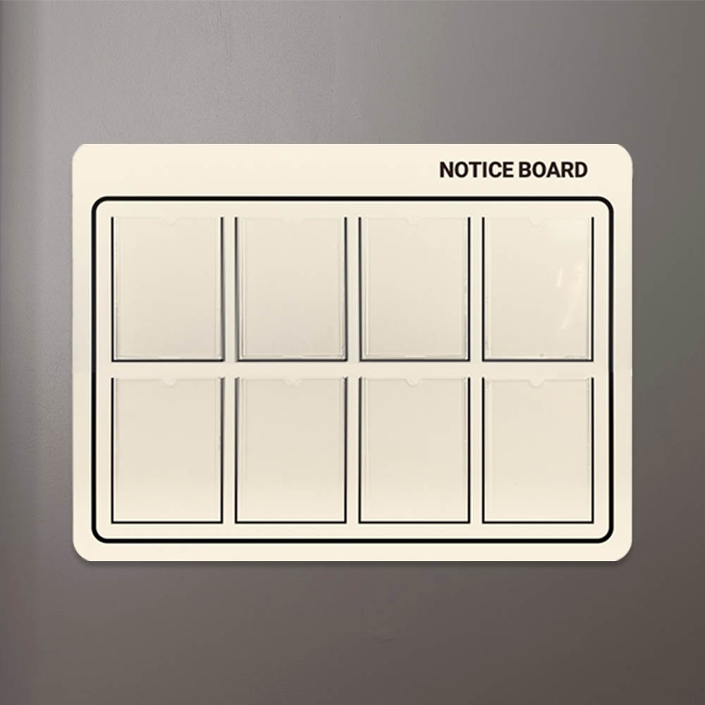 게시판 안내판 사무실 공지사항 투명 포켓 A4 안내사항 꽂이판 세로형 부착형 벽걸이형 꾸미기 붙이는 203,500원