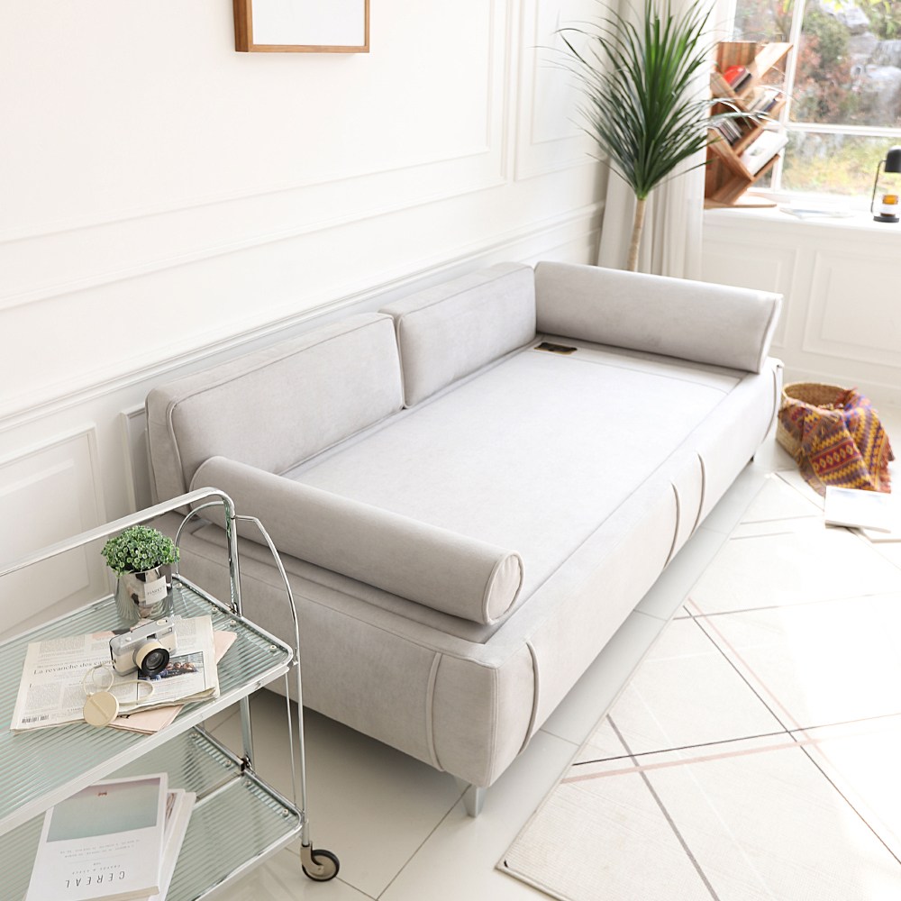 국내제작 끌레오 라떼 3인용 패브릭 흙쇼파 황토 소파 옥돌 온열 온돌 카우치 흙침대쇼파 CL426, 아이보리 1,055,000원