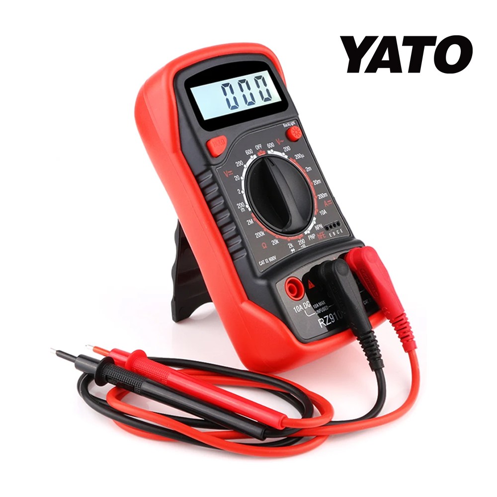 야토 휴대용 멀티 테스터기 디지털 측정기 전압 전류 저항 다이오드 멀티미터 RZ910, 1개 8,800원