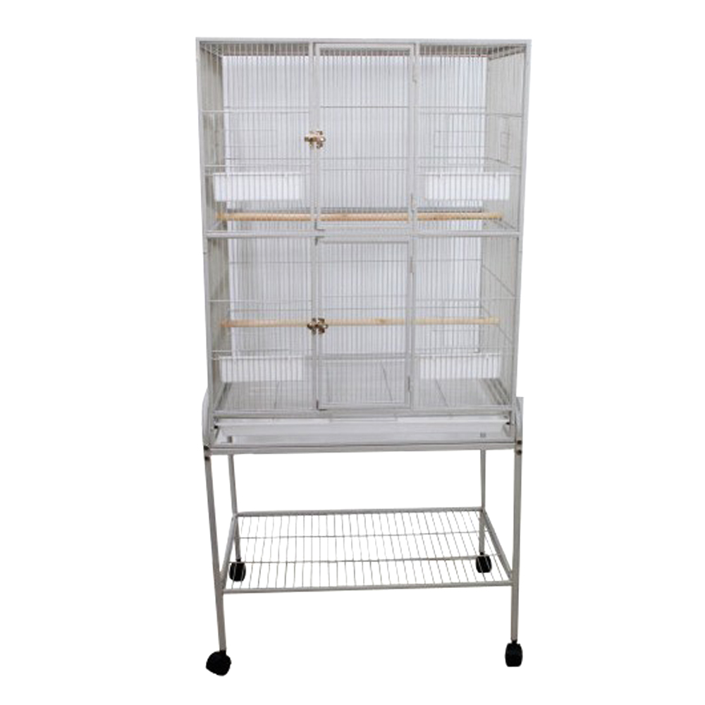 앵무새 심플 사각 라운지 대형 새장 앵무새장 새집 날림장 횟대 바퀴 포함 대형 앵무새장 중형앵무새장 대형앵무새장 FC01, 1개 195,000원