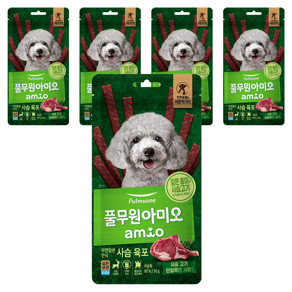 풀무원아미오 강아지 자연담은 간식 육포 14,930원