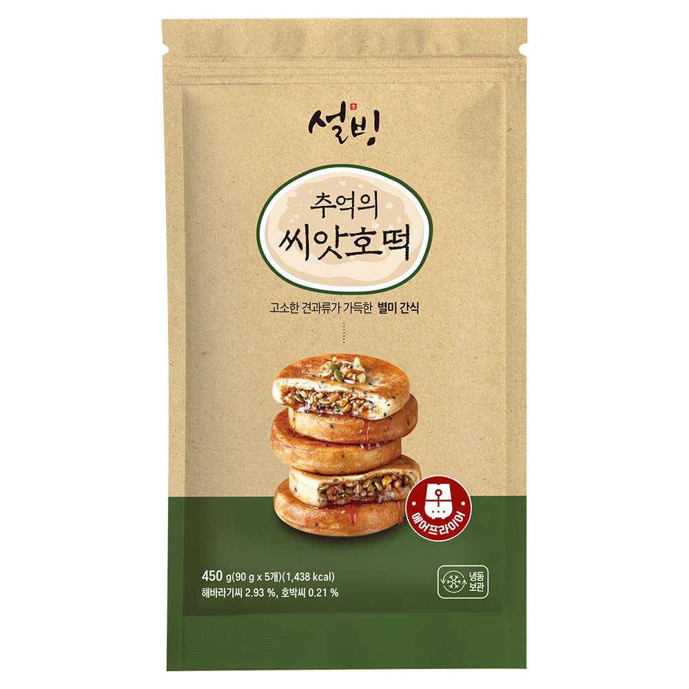 설빙 추억의 씨앗호떡 5개입x2팩(총10개입), 10개, 90g 18,070원