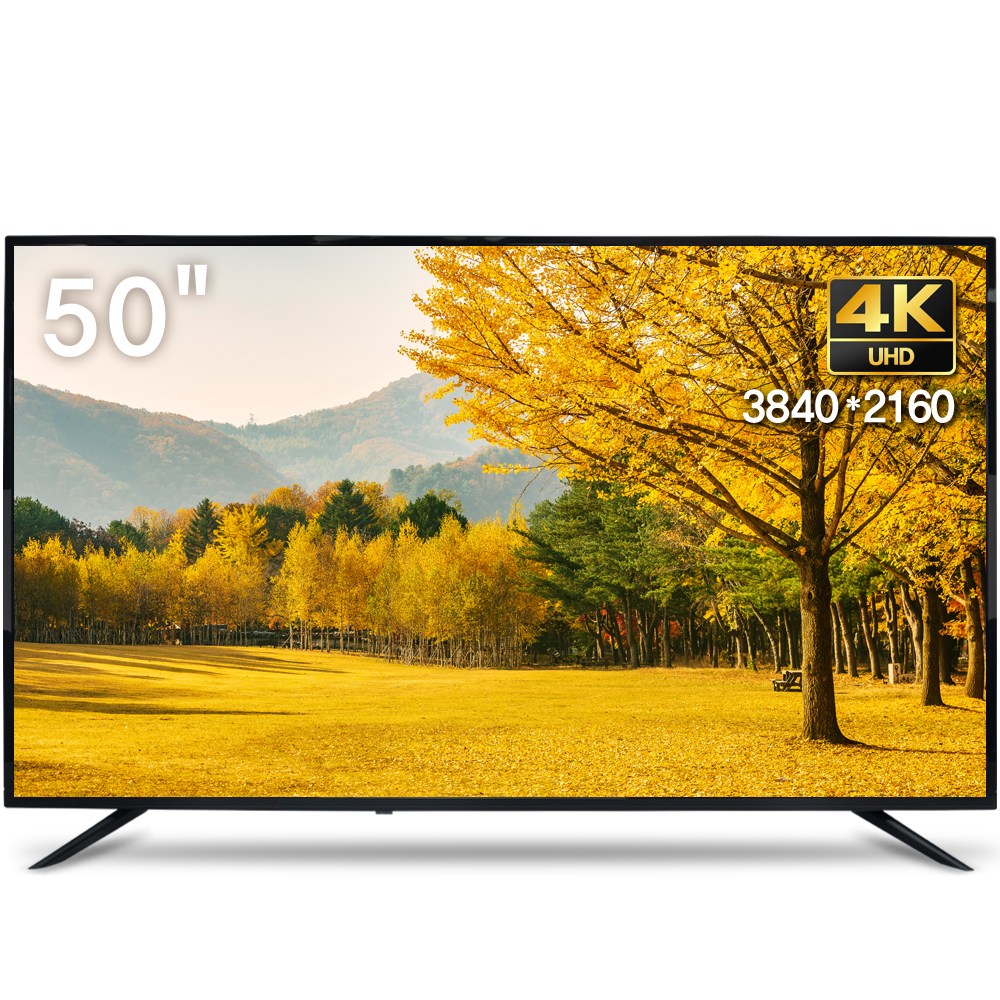 위드라이프 50인치 4K UHD TV 대기업정품패널 1등급 고화질 프리미엄티비 268,000원